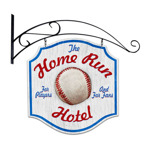 Home Run Hotel Vintage Sign Metal Sign