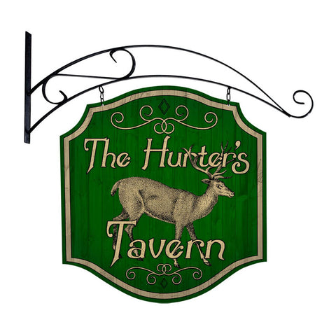 Hunters Tavern Vintage Sign Metal Sign