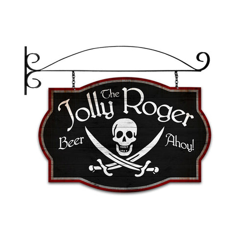 Jolly Roger Tavern Vintage Sign Metal Sign