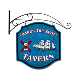 Marks The Spot Vintage Sign Metal Sign