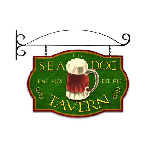 Sea Dog Tavern Vintage Sign Metal Sign