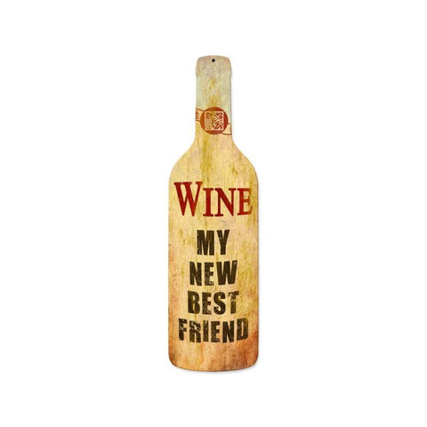 Wine Best Friend Vintage Sign Metal Sign