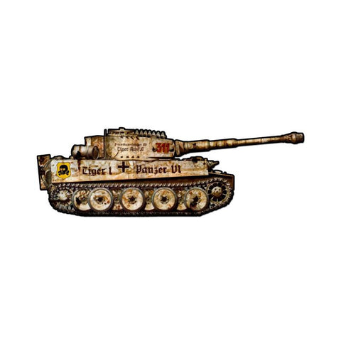 Tiger Tank Vintage Sign Metal Sign