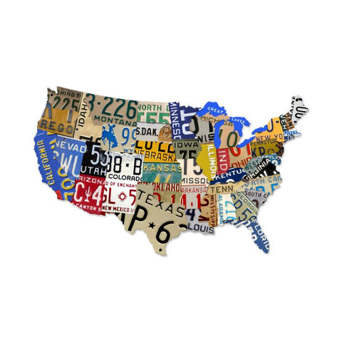 License Plate Usa Xxl Vintage Sign Metal Sign