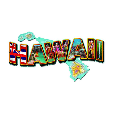 Hawaii Landmarks Vintage Sign Metal Sign