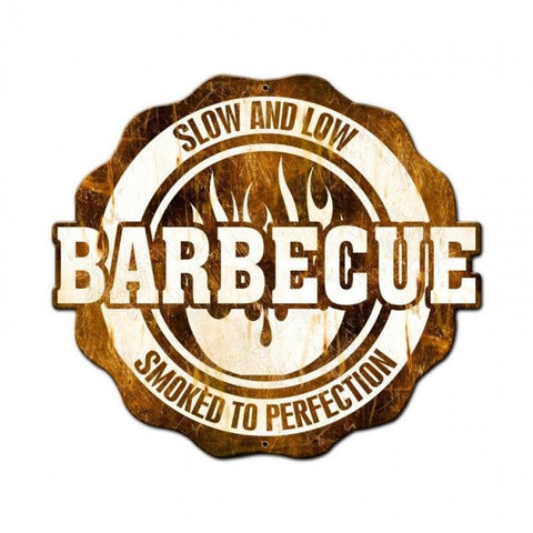 Bbq-Slow-And-Low-Smoked-To-Perfection-Vintage-Sign-Metal-Sign