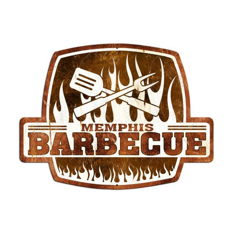 Memphis Barbecue Vintage Sign Metal Sign
