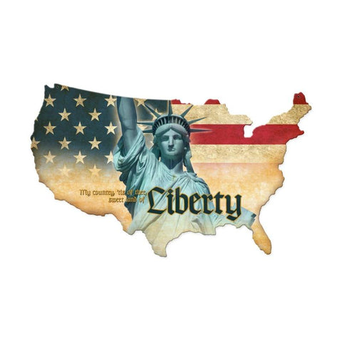 Liberty Usa Vintage Sign Metal Sign