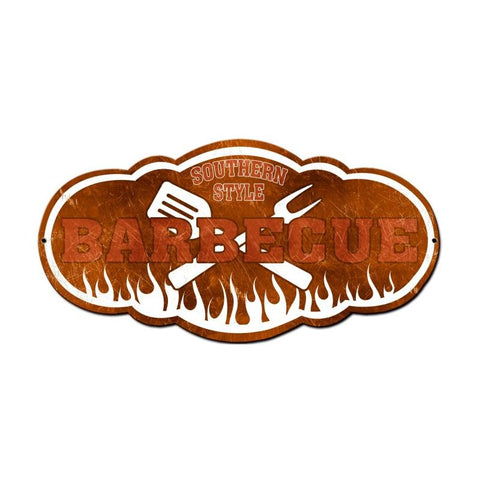 Southern-Style-Barbecue-Vintage-Sign-Metal-Sign