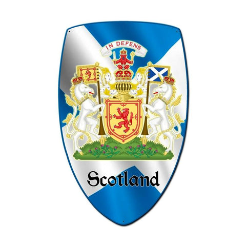 Scotland Shield Vintage Sign Metal Sign