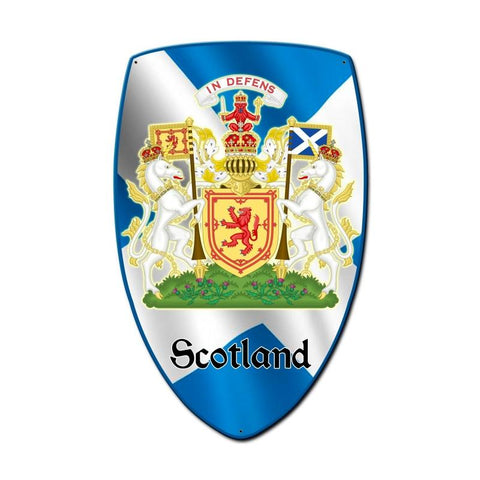 Scotland Shield Vintage Sign Metal Sign