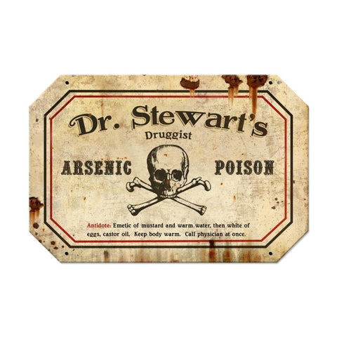 Stewart'S Poison Plasma Vintage Sign Metal Sign