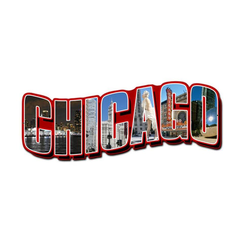 Chicago Landmarks Vintage Sign Metal Sign