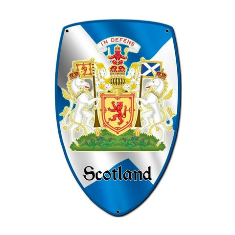 Scotland Shield Vintage Sign Metal Sign