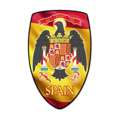 Spain Shield Vintage Sign Metal Sign