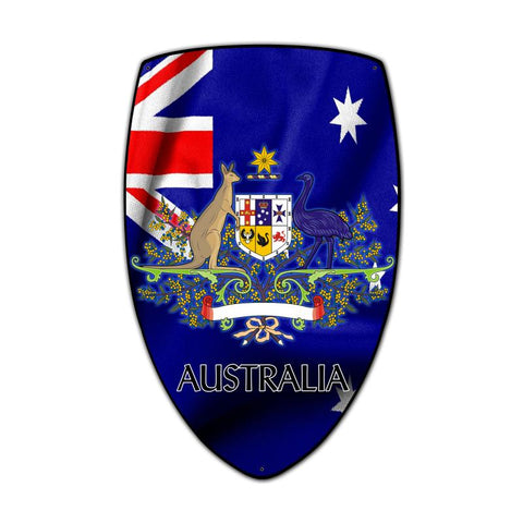 Australia Shield Vintage Sign Metal Sign