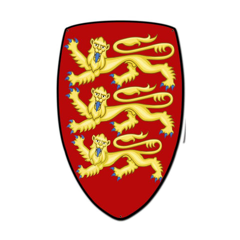 Lionheart Shield Vintage Sign Metal Sign