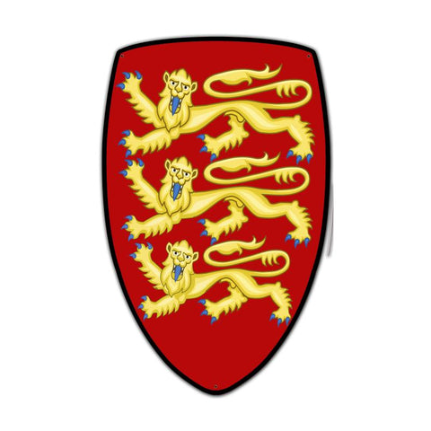 Lionheart Shield Vintage Sign Metal Sign