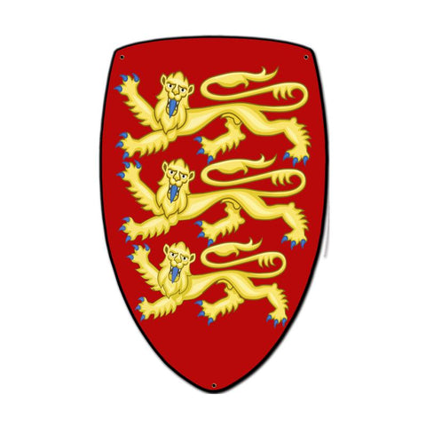 Lionheart Shield Vintage Sign Metal Sign