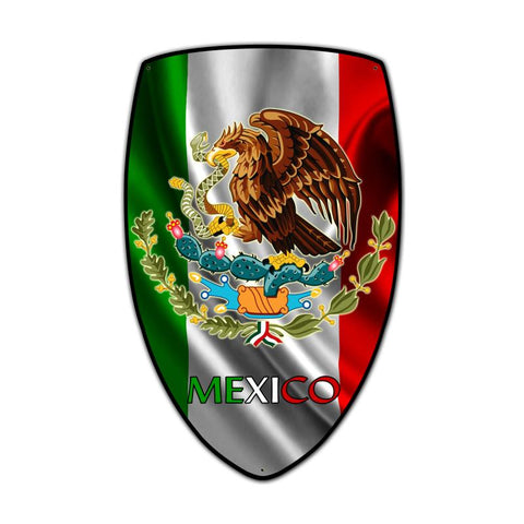 Mexico Shield Vintage Sign Metal Sign