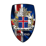 Iceland Shield Vintage Sign Metal Sign