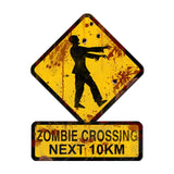 Zombie-Crossing-Next-10-Km-Vintage-Sign-Metal-Sign