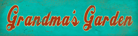 Grandma's Garden Metal Sign
