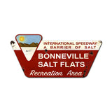 Bonneville Salt Flats Created Vintage Sign Metal Sign