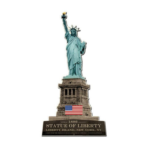 Statue Of Liberty Vintage Sign Metal Sign