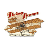 Flying Lessons Vintage Sign Metal Sign