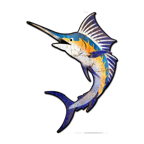 Marlin Sport Fish Vintage Sign Metal Sign