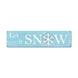 Let It Snow Vintage Sign Metal Sign