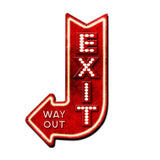 Exit Arrow Vintage Sign Metal Sign