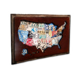 License Plate Cutout Vintage Sign Metal Sign