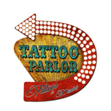 3-D Tattoo Parlor   Vintage Sign Metal Sign