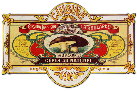 Cuisine Vintage Sign Metal Sign
