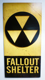 3-D Fallout Shelter   Vintage Sign Metal Sign