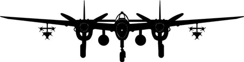 P 38 Lightning Plane Vintage Sign Metal Sign