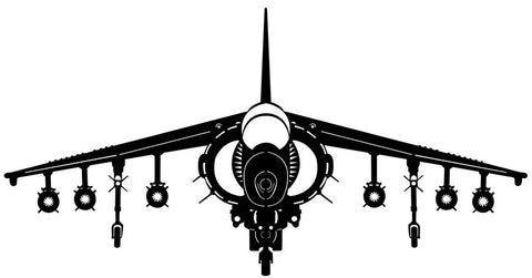 The Harrier Plane Vintage Sign Metal Sign