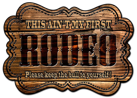 Rodeo Vintage Sign Metal Sign