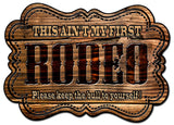Rodeo Vintage Sign Metal Sign