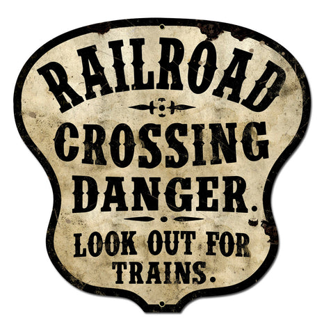 Railroad-Crossing-Vintage-Sign-Metal-Sign
