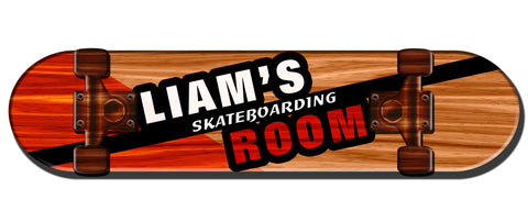 3-D-Skateroom--Vintage-Sign---Personalized-Metal-Sign