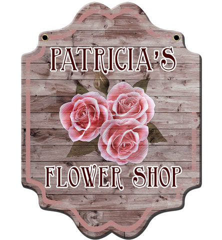 Flower Shop  - Personalized Metal Sign