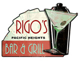 Bar & Grill   Personalized Metal Sign