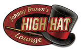 HIGH HAT LOUNGE - Personalized Metal Sign