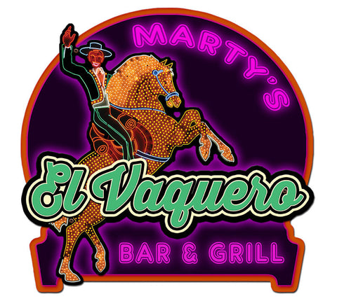 VAQUERO    Personalized Metal Sign
