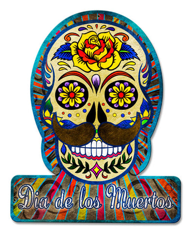 DIA DE LOS MUERTOS Vintage Sign Metal Sign