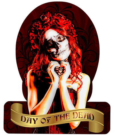 SKULL GIRL Vintage Sign Metal Sign