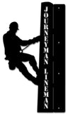 JOURNEYMAN LINEMAN FLANGE Vintage Sign - Personalized Metal Sign